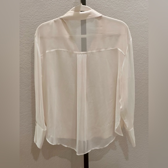 Zara Button Down Silk Top Small New - Picture 2 of 12